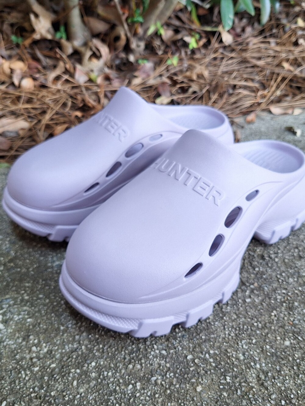 💎NWOB Hunter "Bryce" Light Purple Slip-On Platform Clog/Mule